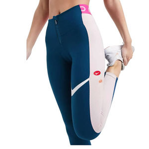 Nike Women Training Icon Clash Power Blue/ Pink Ankle Leggings Size Large